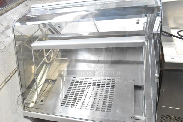 Federal Industries SQ3CB Deli Display Case, 120V, 1 Phase. Clear glass panels, stainless interior, excellent condition.