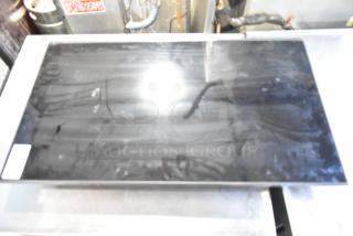 Samsung BE43D-H 43" television, black screen, some surface reflections. Requires local pickup. Model clearly visible.