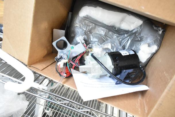 Brand new scratch and dent pump assembly, 115 volts, 1 phase, in original packaging.