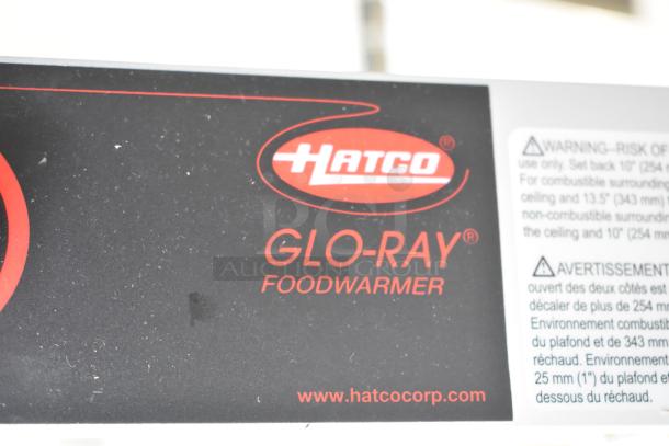 Hatco Glo-Ray 30" aluminum infrared warmer, high wattage, new scratch and dent, infinite controls, 120V, 1 phase.