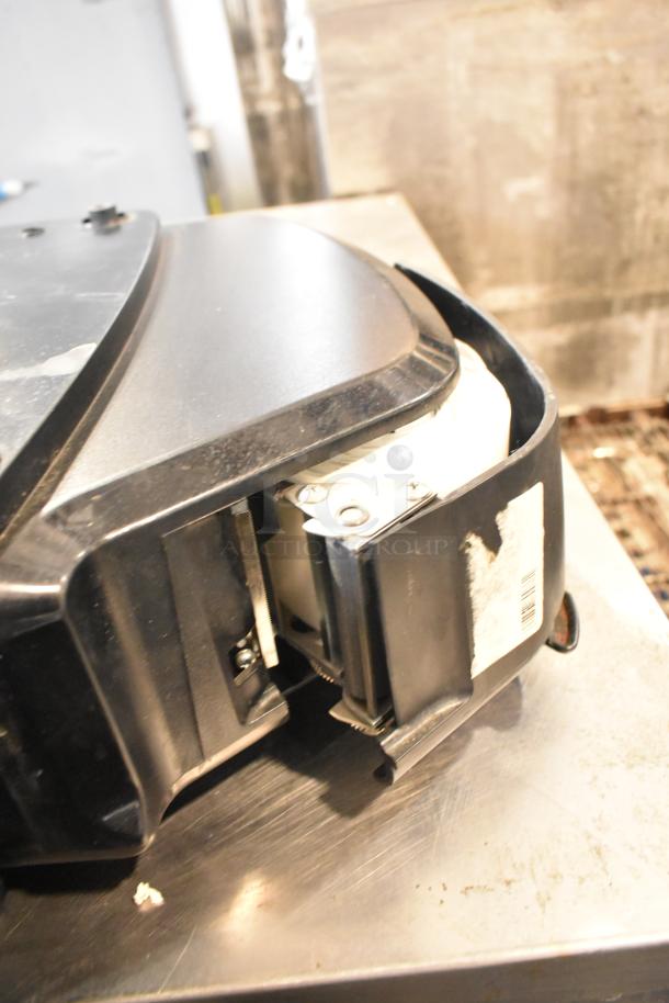 2025 Hobart HTi-7LH4W commercial countertop scale, black casing, tested and working. 120/208-240V, 1 phase. Minor wear.