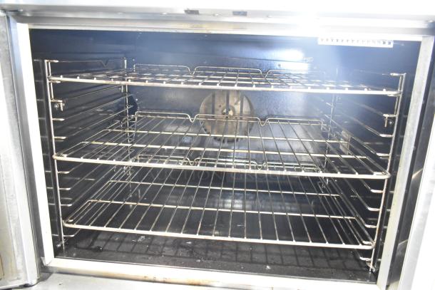 Brand new Mainstreet 541CG1N convection oven with view-through doors, thermostatic controls, and 54,000 BTU capacity.