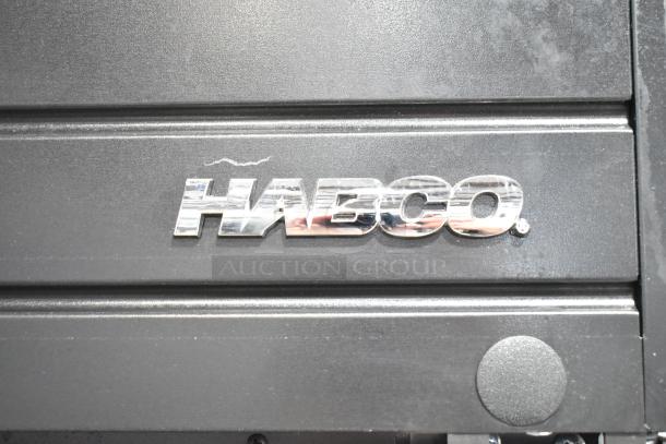 2019 Habco SE18 Commercial Cooler, single door, 115V, 1 Phase, silver Habco logo, reach-in merchandiser.