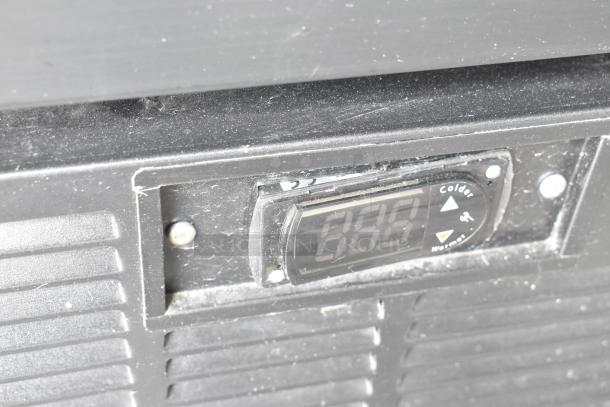 2019 Habco SE18 commercial cooler control panel, featuring digital temperature display, slight visible wear.