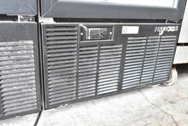 2019 Habco SE18HC Commercial Cooler, black finish, single door, 115V, 1 phase, with control panel and visible branding.