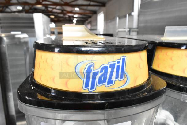 Bunn Commercial Countertop 2 Hopper Slushie Machine, 115V, 1 Phase. Featuring "frazil" branding.