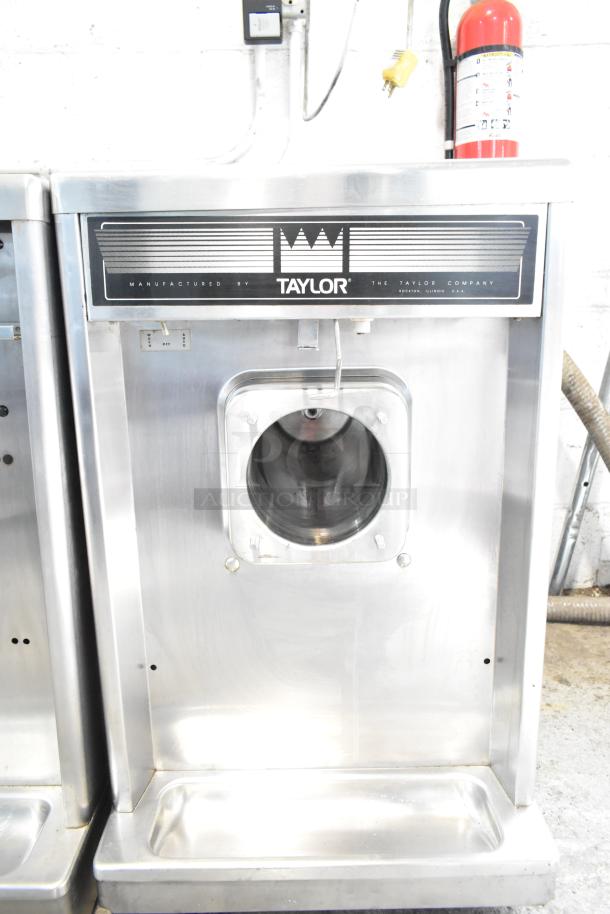Taylor Commercial Single Flavor Frozen Beverage Machine, stainless steel, excellent condition, front control panel.