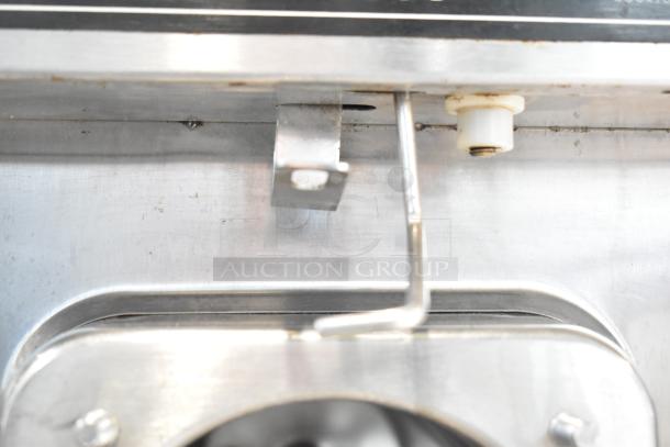 Taylor Commercial Countertop Single Flavor Frozen Beverage Machine, stainless steel details, used condition.