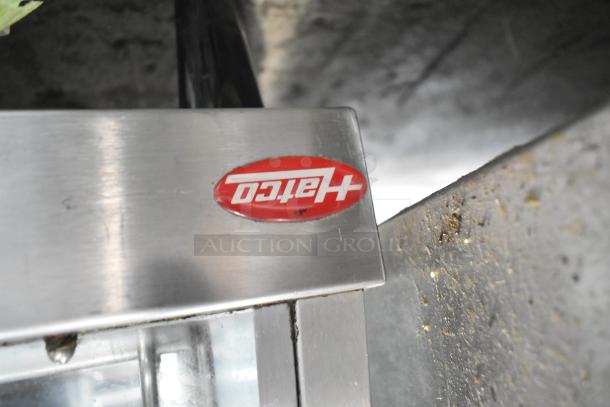 Hatco Commercial Countertop 2 Tier Warming Display Case; stainless steel, Hatco logo visible, used condition.