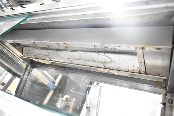 Hatco Commercial Countertop 2 Tier Warming Display Case, visible wire racks, signs of rust, used condition.