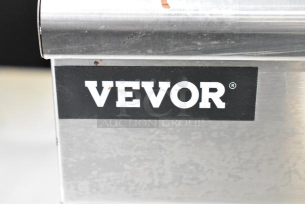Vevor NB-B23 Commercial Electric Steam Food Warmer, featuring Vevor logo, stainless steel exterior in good condition.