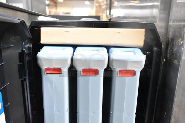 Georgia Pacific Dixie Ultra Countertop 3 Well Dispenser, Model Z-100274-01, featuring three compartments, good condition.