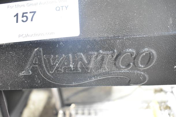 Avantco logo on the 2025 Avantco 177HDC26 heated display case, 26" with sliding doors, 120V, 1 phase, scratch and dent condition.