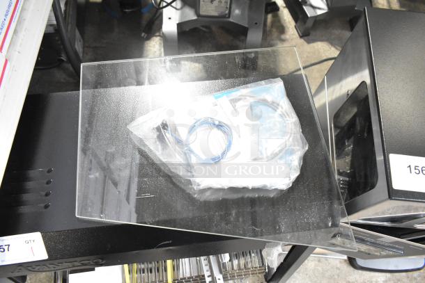 Avantco 177HDC26 display case, brand new with minor scratches, 26" countertop, 3 shelves, sliding doors, 120V, 1 phase.