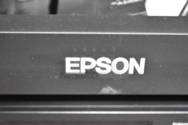 Epson WF-7840 Scanner Copier Printer, 100-120V, 1 Phase, in good condition, showing brand logo on front.