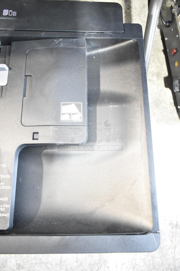 Epson WF-7840 countertop scanner copier printer, 100-120 volts, 1 phase; features paper tray and control panel.