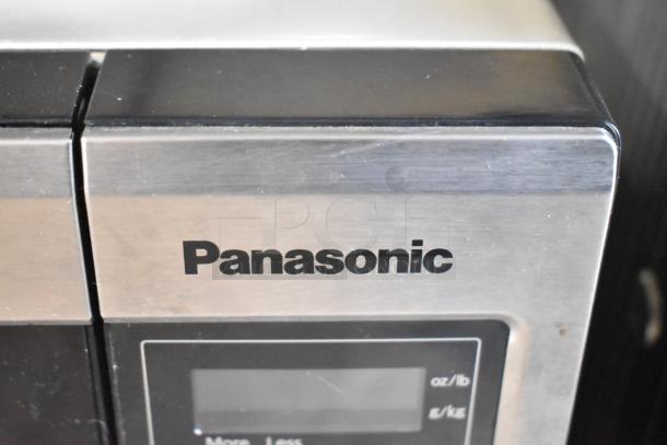 2018 Panasonic NN-SA651S countertop microwave, stainless steel, clear digital display, 120V, 1 phase.