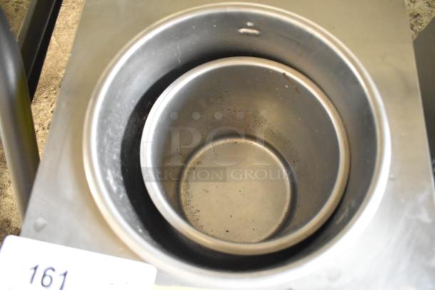 Gold Medal 2191 countertop cheese warmer, stainless steel, 120 volts, 1 phase, good condition with visible use marks.