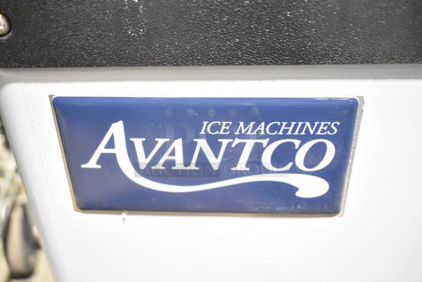 BRAND NEW Avantco 194MCH430A Commercial Half Cube Ice Machine, 400 lb capacity, 115V, 1 Phase; visible Avantco logo.