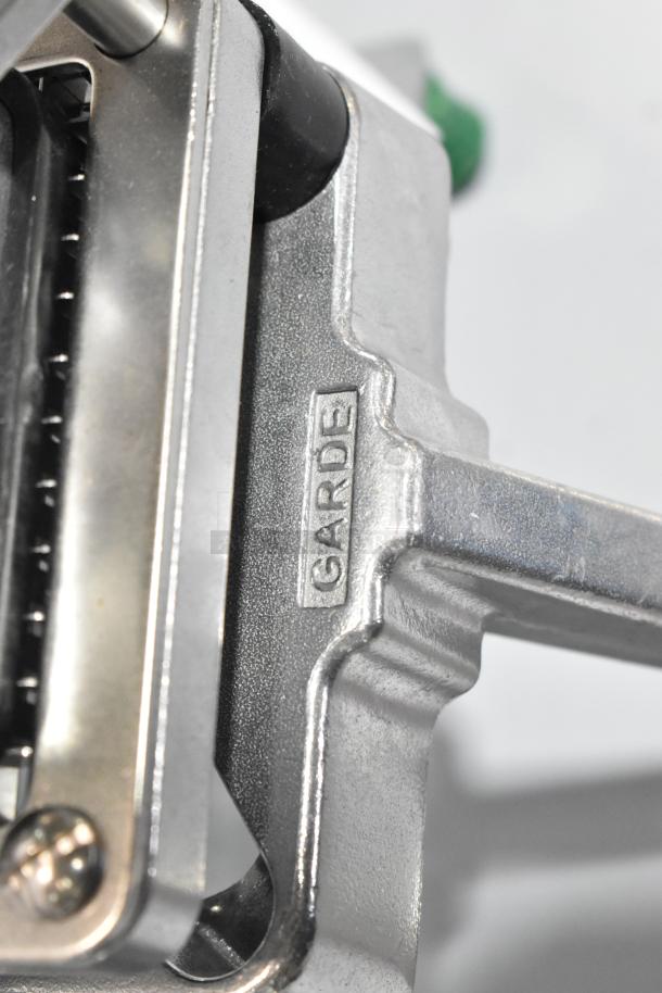 Brand new Garde 181DC14 1/4" heavy-duty vegetable dicer showing Garde marking, minor scratches visible.
