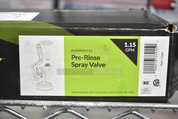 Avantco 600PRSV115 Pre-Rinse Spray Valve in box, 1.15 GPM, black. NSF certified, made in Taiwan. Scratch and dent condition.