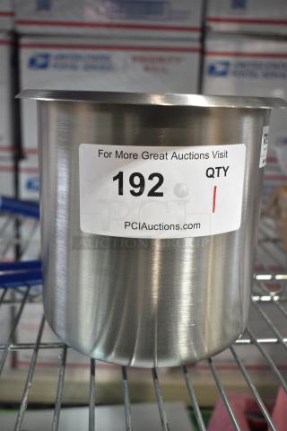 BRAND NEW SCRATCH AND DENT Regency 600DWB 5 5/8" stainless steel dipper well bowl with auction label 192.