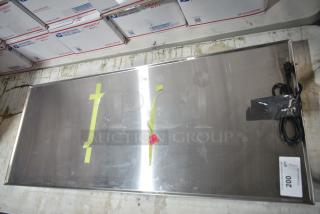 BRAND NEW SCRATCH AND DENT! ServIt ENSSW4820 48" stainless steel heated shelf warmer, minor scratches, cord attached.