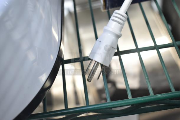 BRAND NEW ChocoVision C116USREV2WHI Chocolate Tempering Machine, 1.5 lb. Capacity, 110V. Minor scratches, white power cord shown.