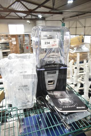 BRAND NEW SCRATCH AND DENT! Blendtec C825C11Q-B1GB1A Connoisseur 825 3.8 hp Blender with Sound Enclosure and (2) 75 oz. FourSide Jars - 120 Volts, 1 Phase. Tested and Working!