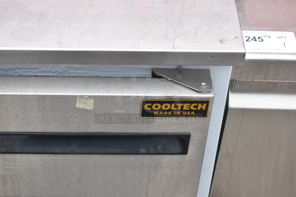 2023 Cooltech CUST-48LB Chef Base, commercial single door, "Made in USA" label, on casters, 115V, 1 Phase.