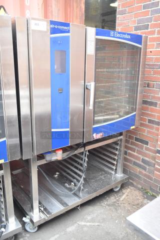 Electrolux Air-o-convect Touchline 9F92225200 Commercial Convection Oven on Stand w/ Commercial Casters.