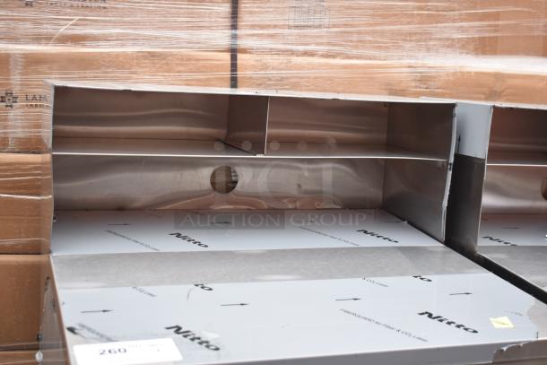 BRAND NEW Lavex 257RD2523EBC shipping/receiving mobile desk, enclosed base, minor scratches, wrapped on pallet.