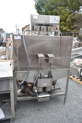 American Dish Service ADS 5AGES commercial dishwasher, stainless steel, double pass-through, 120V, 1 phase, used condition.
