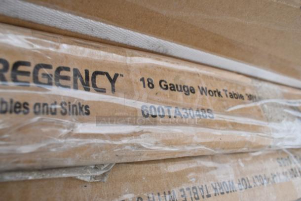 Regency 18 Gauge Work Table box, model 600TA3048S, part of 10 scratch and dent items auction.