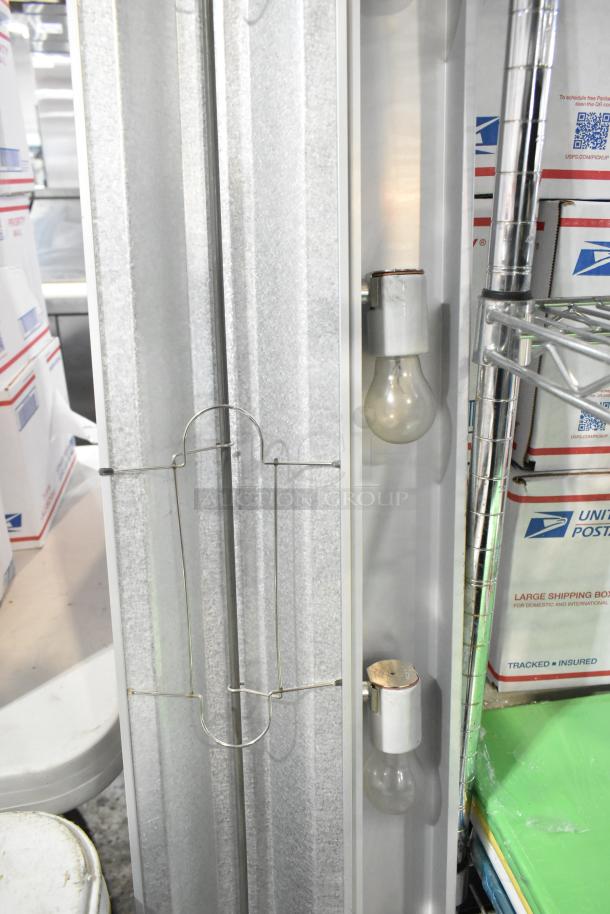 Brand new ServIt 423SW72TLHA 72" lighted strip warmer, single toggle control, 120V, minor scratches, uninstalled.