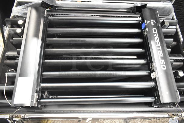 5 Createled AirBLADE-15 indoor SMD panels in hard case with commercial casters. Full-color, excellent condition.