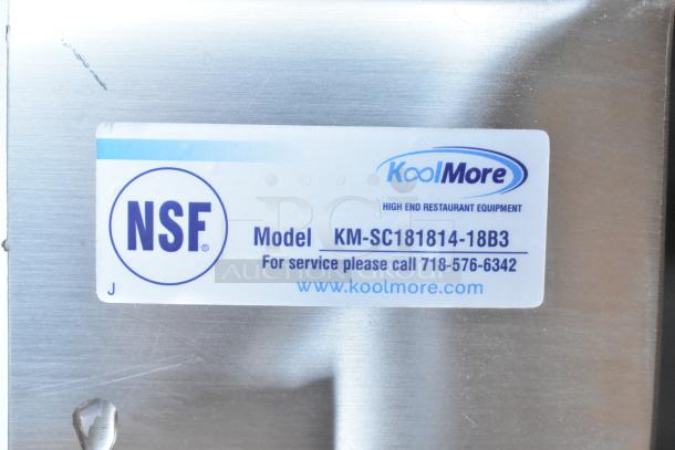 BRAND NEW KoolMore KM-SC181814-1883 Stainless Steel 3 Bay Sink, NSF certified, dual drain boards, no legs, scratch and dent.