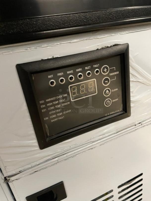 Coldline ICE120HA stainless steel undercounter ice maker, 2020 model, digital control panel, working condition, 115V.