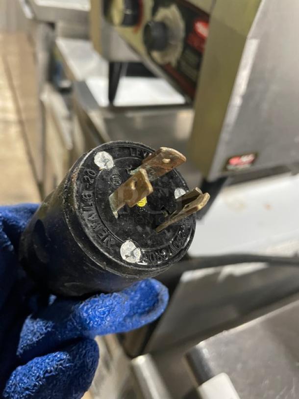 Hatco Toast-Qwik TQ-20BA commercial conveyor toaster plug, electric, stainless steel, on legs, 208V, 1 phase.