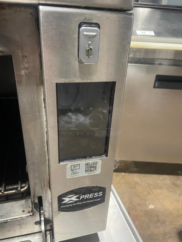 Menu Master MXP22TLT stainless steel convection/microwave oven, electric, on legs, model MXP22TLT, 208/240V, used condition.