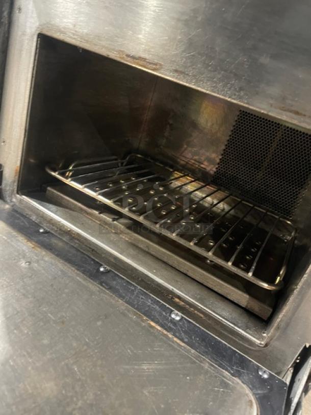 TurboChef NGO commercial rapid cook turbo oven with digital push controls, stainless interior, model NGO, SN: NGODO8830.