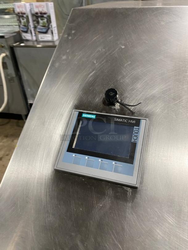 Totally Green OG25 commercial food waste digester, stainless steel, with touchscreen control, on casters, 2016 model.