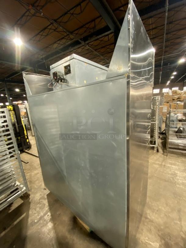 Continental DL2NISA stainless steel two-door reach-in refrigerator, Energy Star certified, commercial grade, used condition.