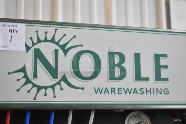 BRAND NEW SCRATCH AND DENT 2018 Noble WAREFORCE I-E Dishwasher, 115V, 1 Phase, marked "QTY 1" with Noble logo.