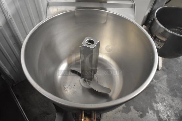 Stephan VCM44A/1 commercial vertical cutter mixer, stainless steel, 208 volts, 3 phase, shown in good condition.