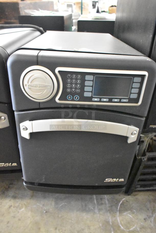 2022 Turbochef NGO rapid cook oven, commercial countertop model, electric, 208/240V, 1-phase, sleek keypad design.