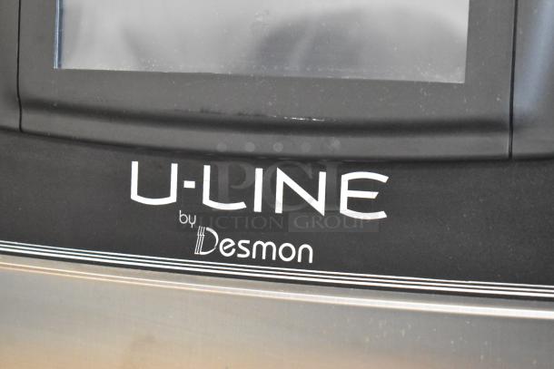 2023 Desmon GBF-15+ETL stainless steel blast chiller with 4 probes, U-Line by Desmon branding visible.