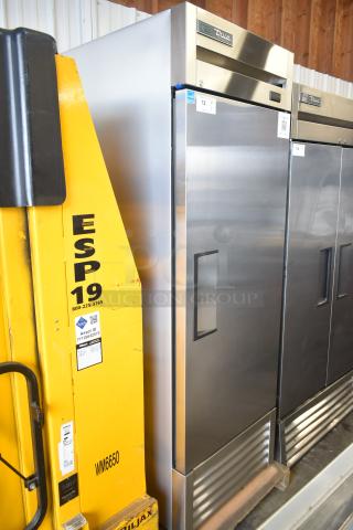 Brand new 2023 True T-23-HC commercial single door reach-in cooler, scratch and dent condition, 115 volts, 1 phase.
