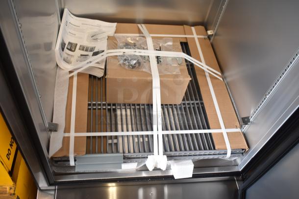 Brand new 2023 True T-23-HC commercial cooler, single door. Includes manual, parts in box. Scratch and dent condition.