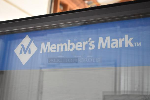 Crane 5800-4 metal commercial drink vending machine, featuring bill acceptor, 115V, 1 phase; labeled "Member's Mark."